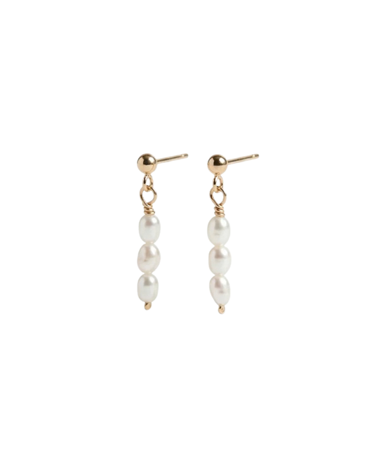 925 sterling silver earrings with natural pearls