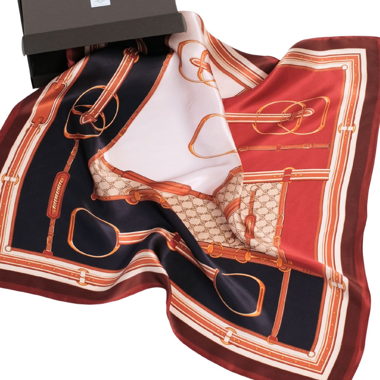 100% silk scarf "Red"