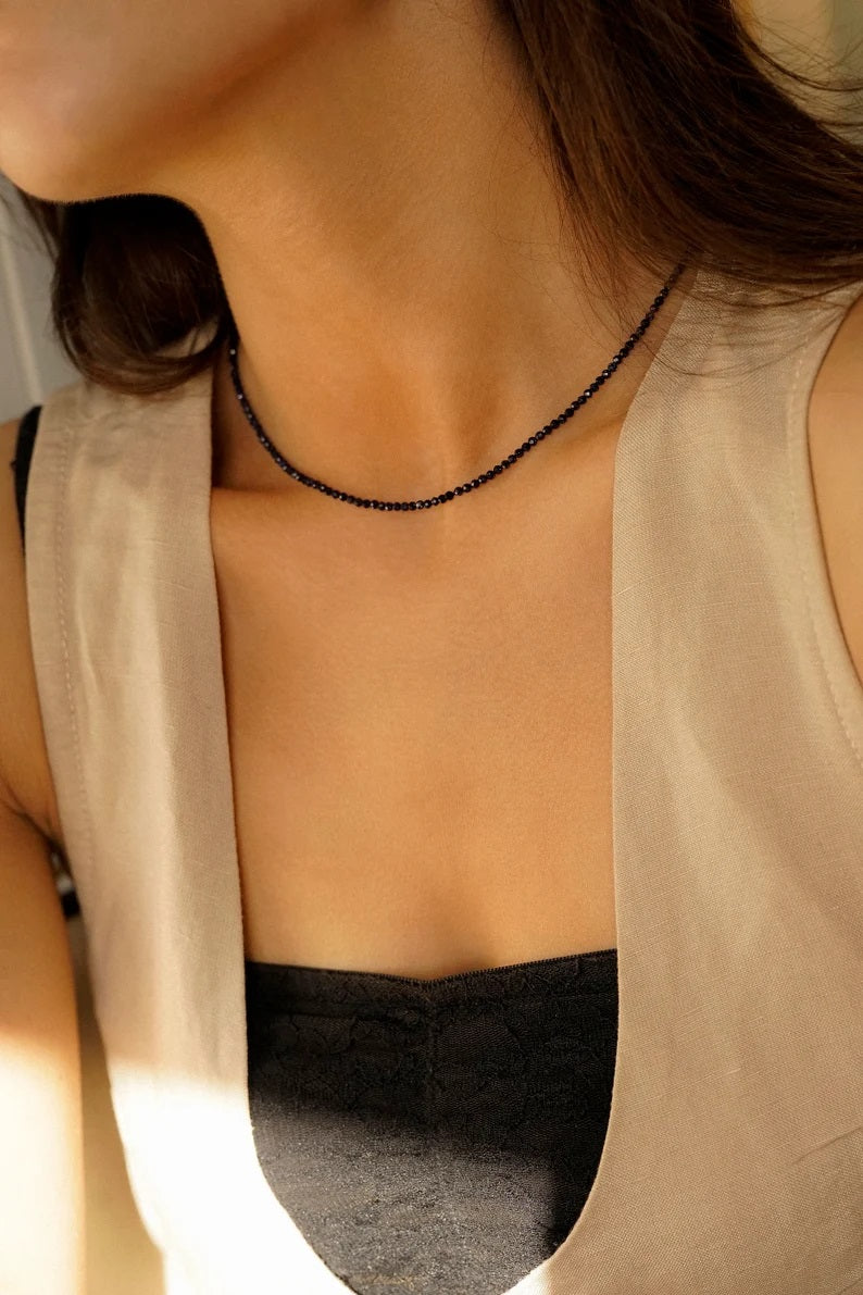 Black agate necklace