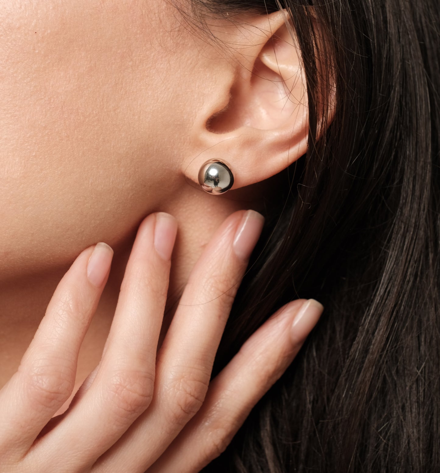 Earrings "Bubble silver"