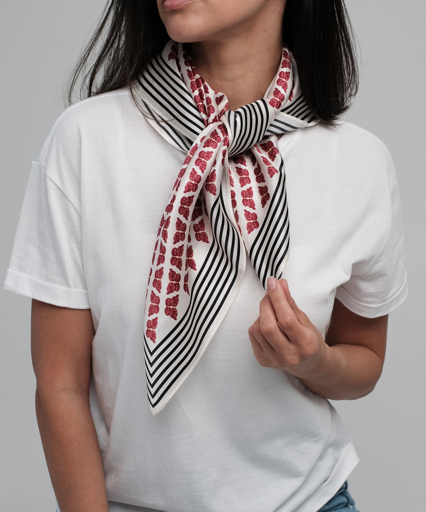 100% silk scarf "Butterfly"