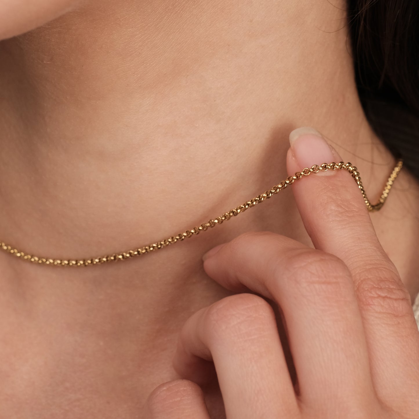 Gold plated necklace "Summer chain"