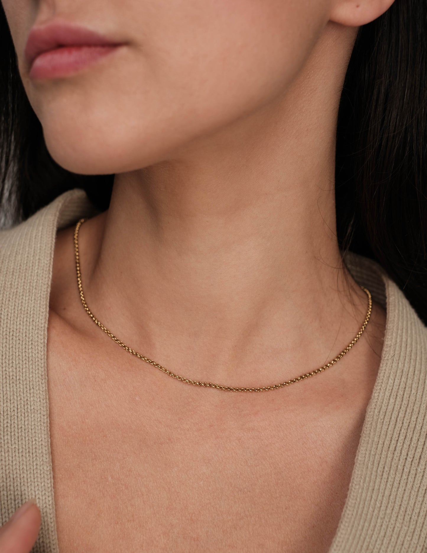 Gold plated necklace "Summer chain"