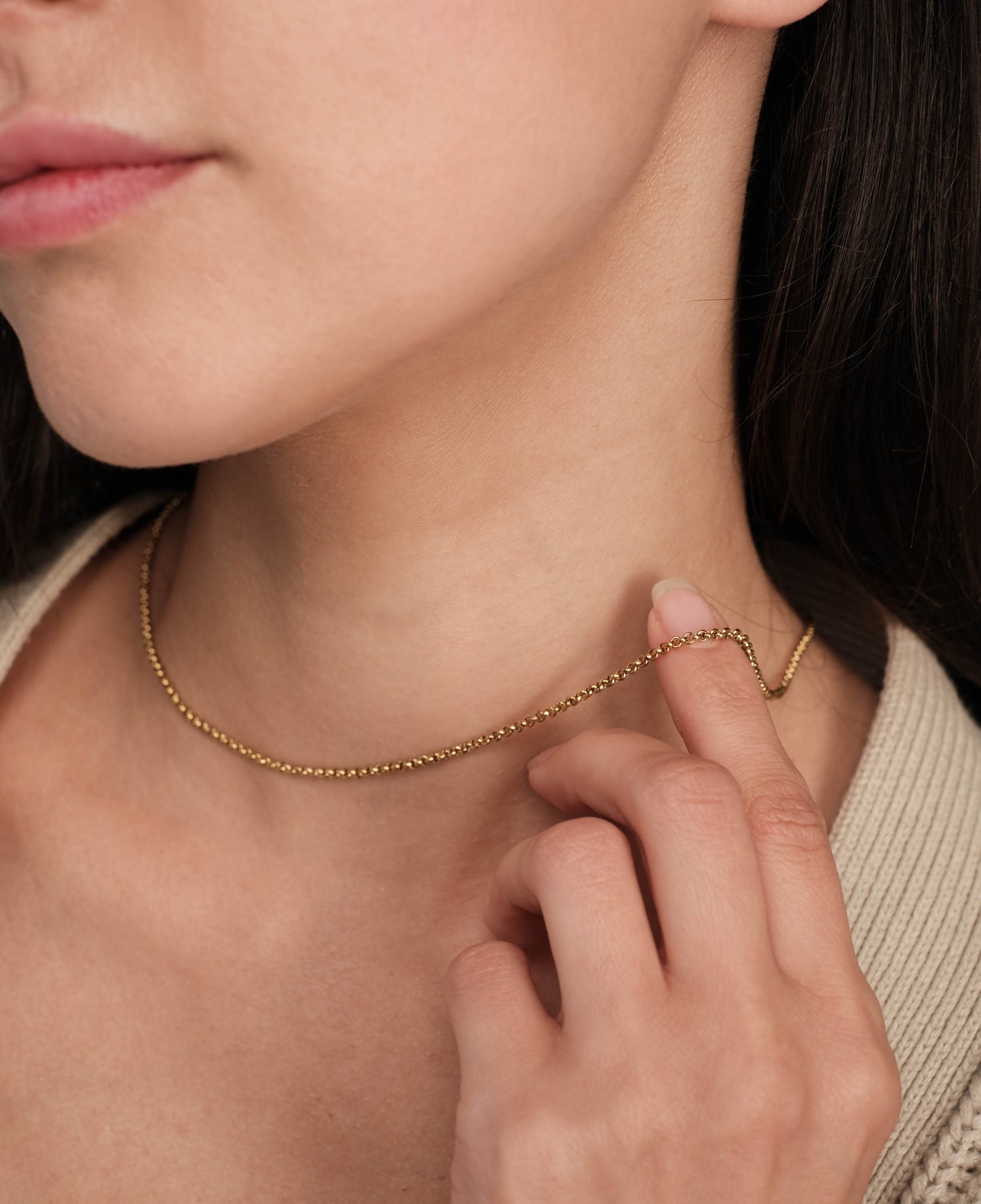 Gold plated necklace "Summer chain"