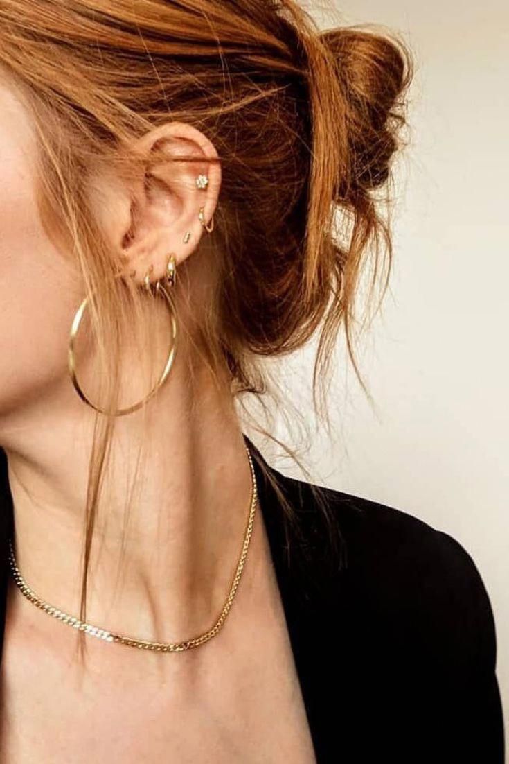 Auskari "7cm hoops"