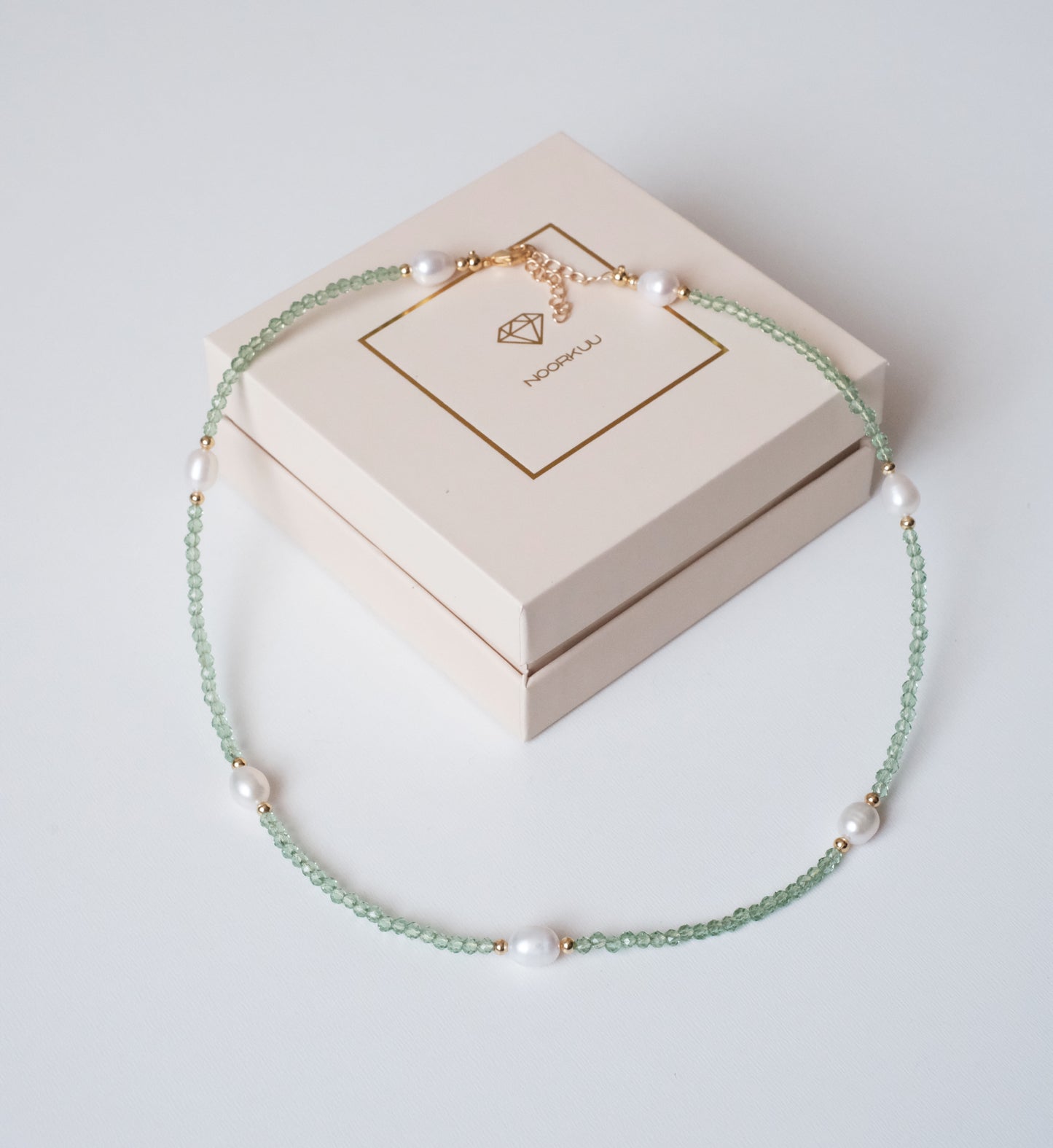 Two-necklace set with crystals