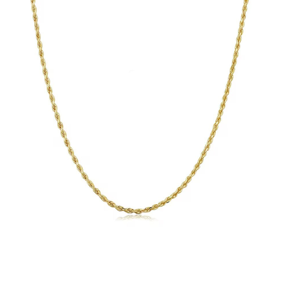 Gold plated necklace "Twist"