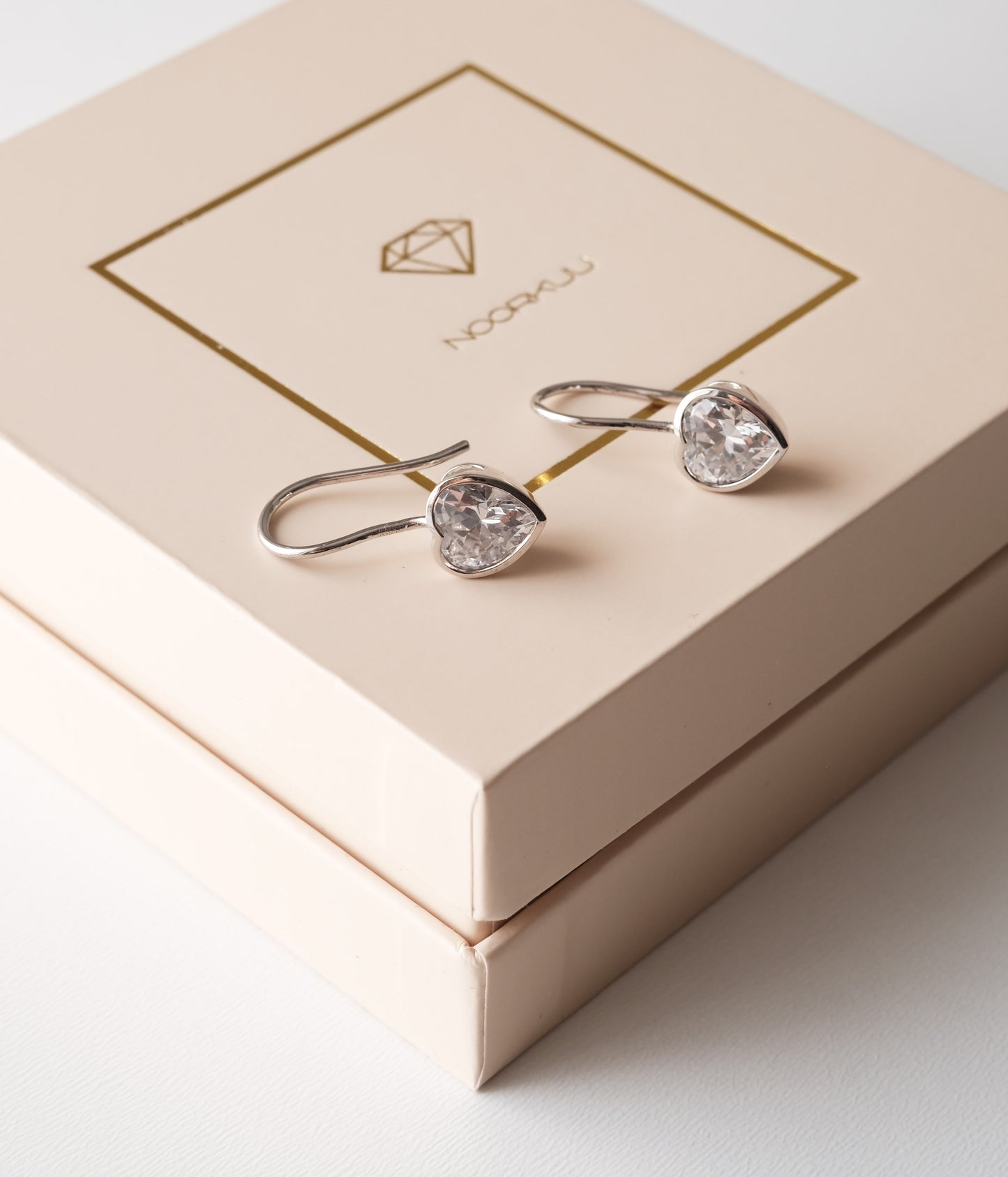 Sterling silver earrings "Heart"