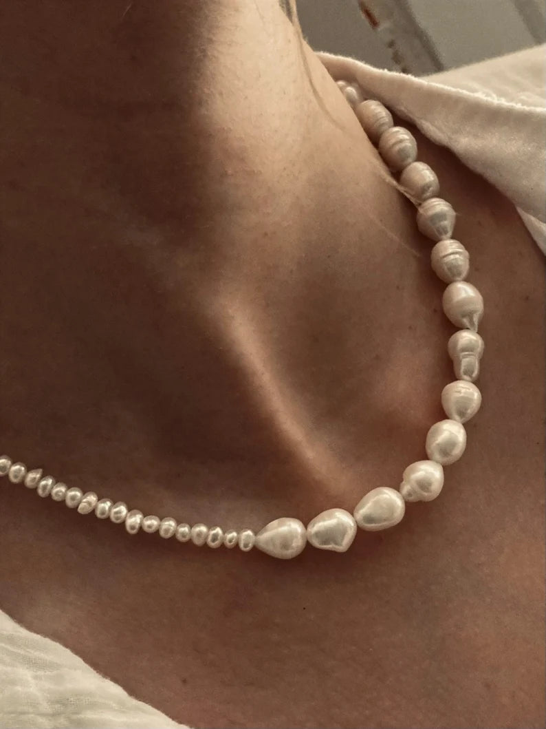 Natural pearl necklace "Nina"