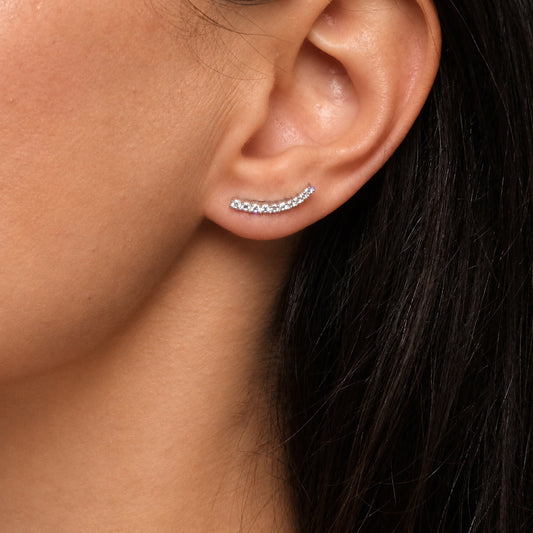 Sterling silver earrings "Night"