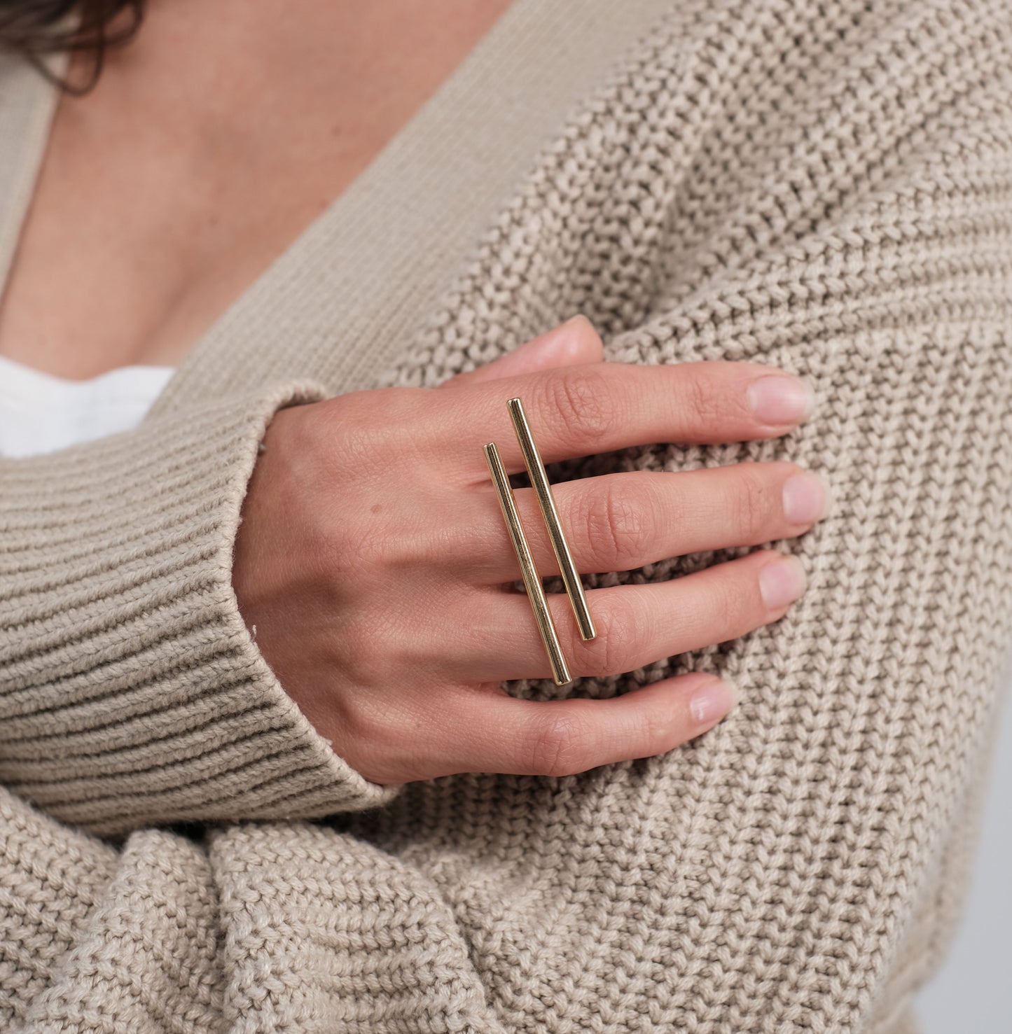 Gold plated ring