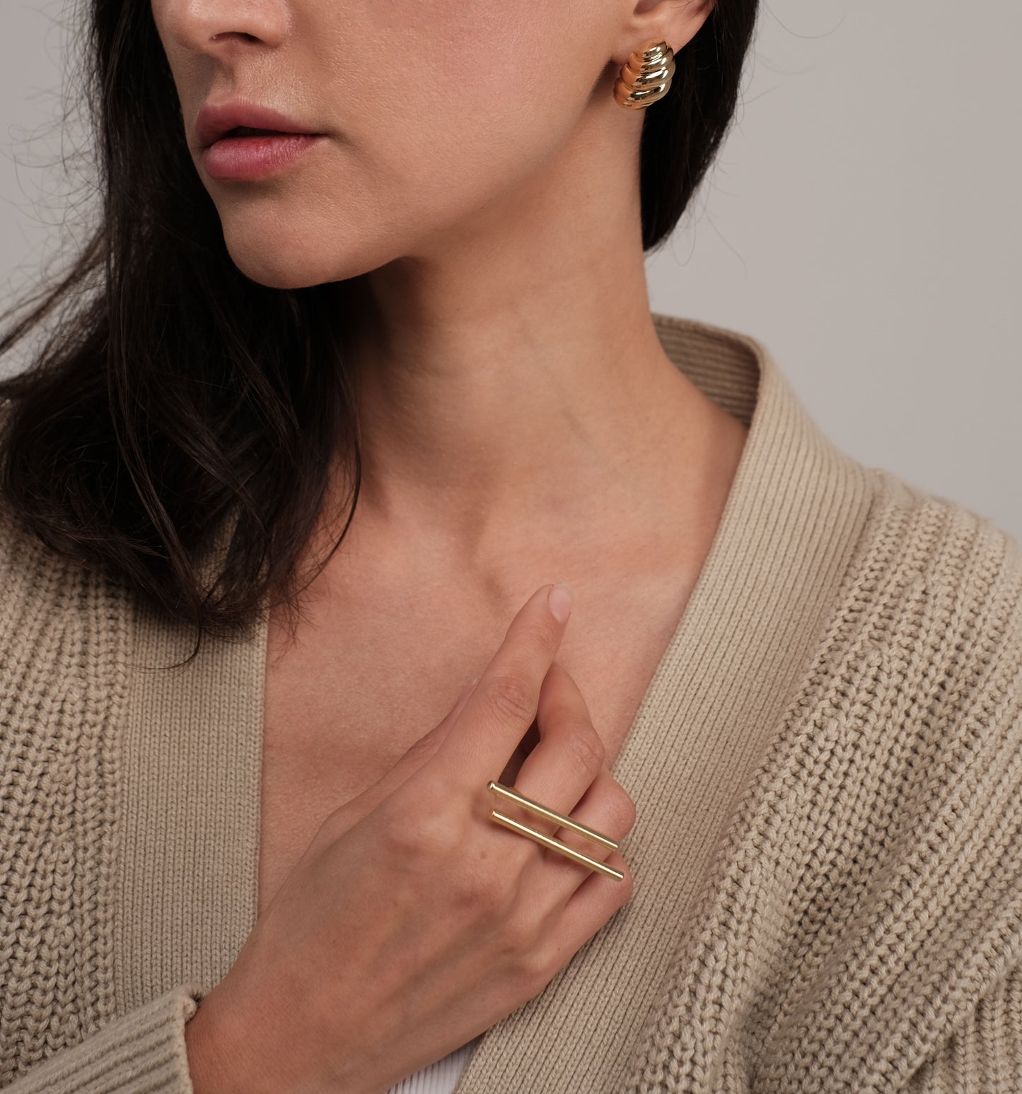 Gold plated ring
