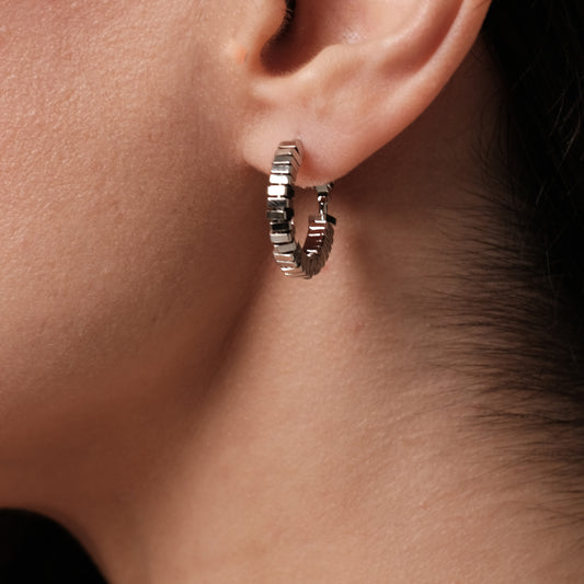 Earrings "Silver hoops 2"