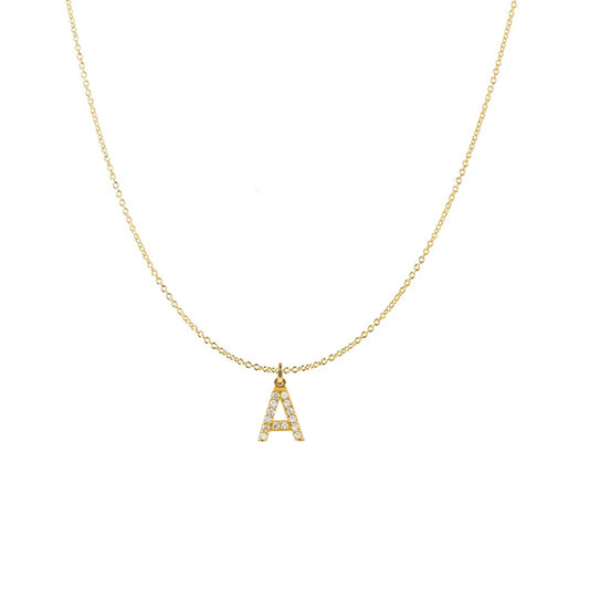 Gold plated chain with your letter