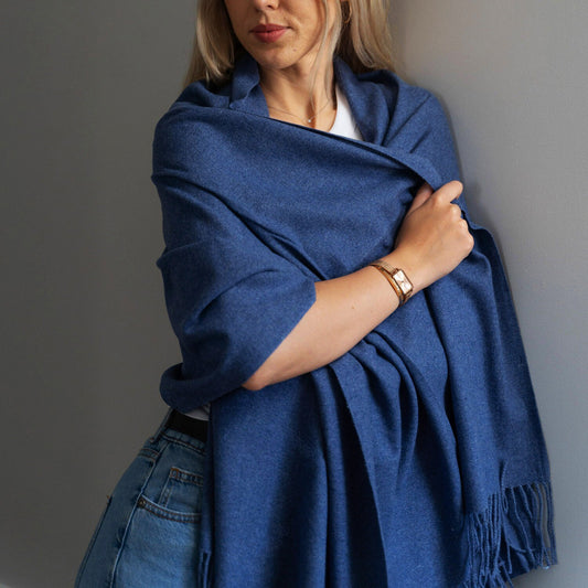 Kašmyro šalikas #Tamsiai mėlynas