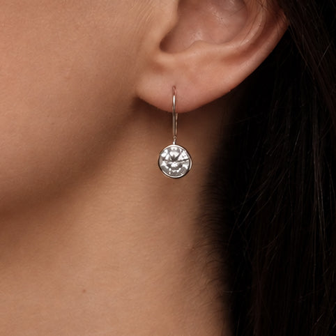 925 sudraba auskari "Round"