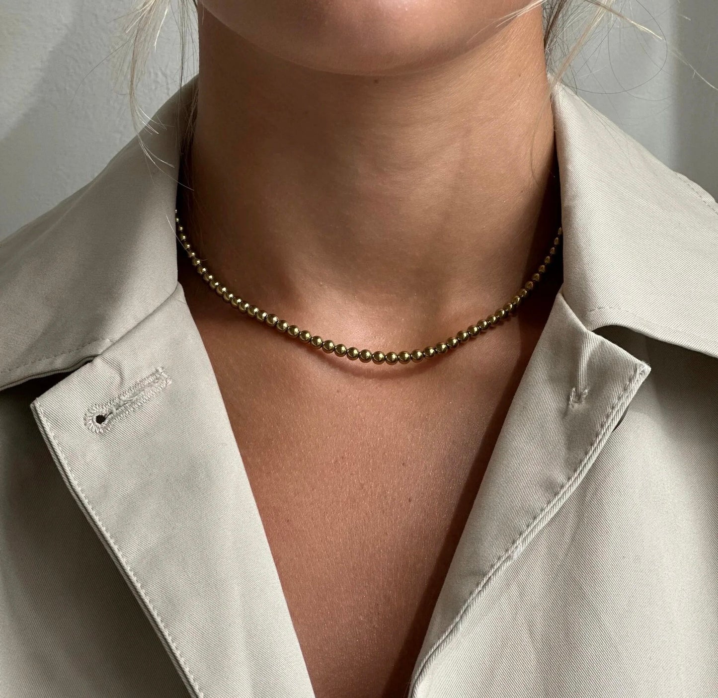 Hematite necklace "Round"