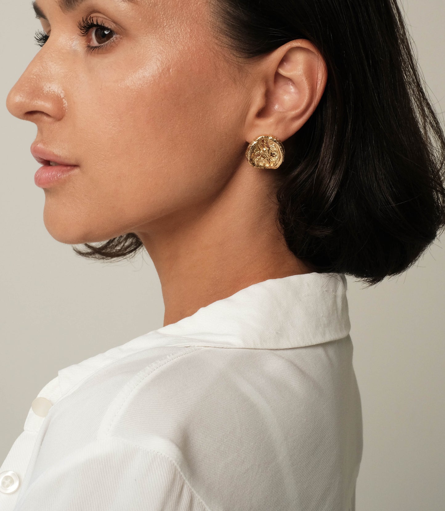 Earrings "Golden coin"