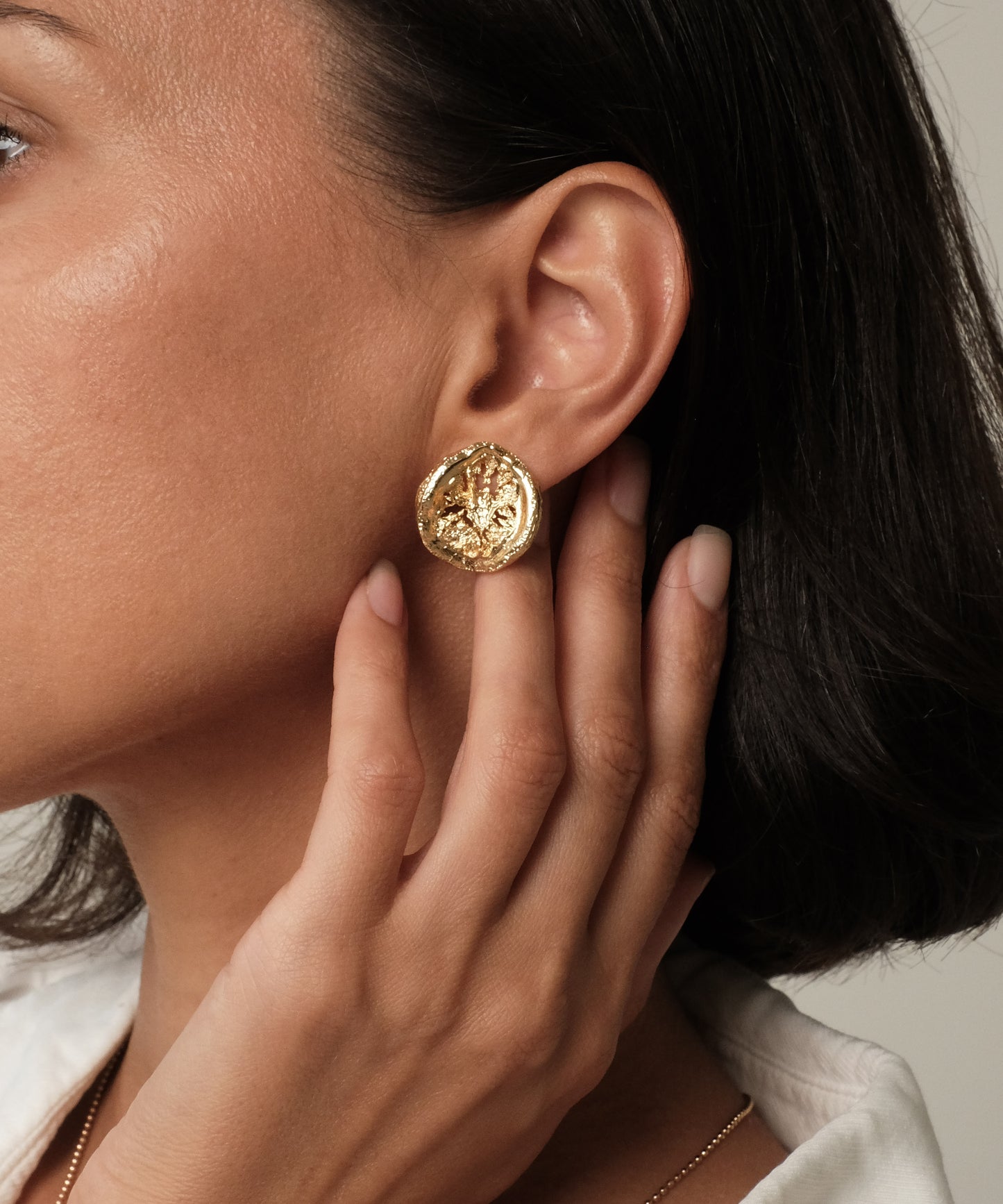 Earrings "Golden coin"