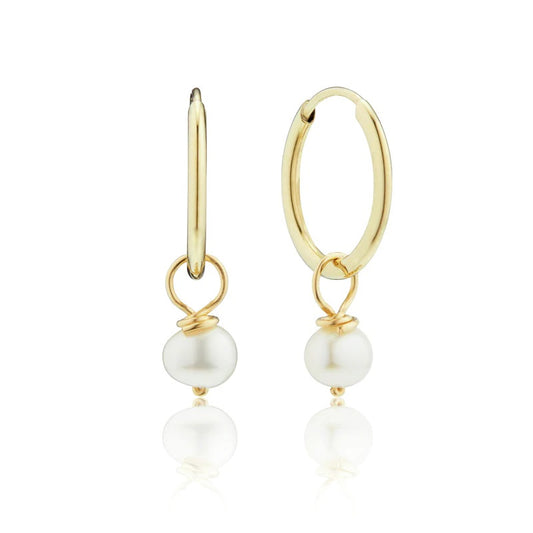 Earrings with natural pearls "Moni mini"