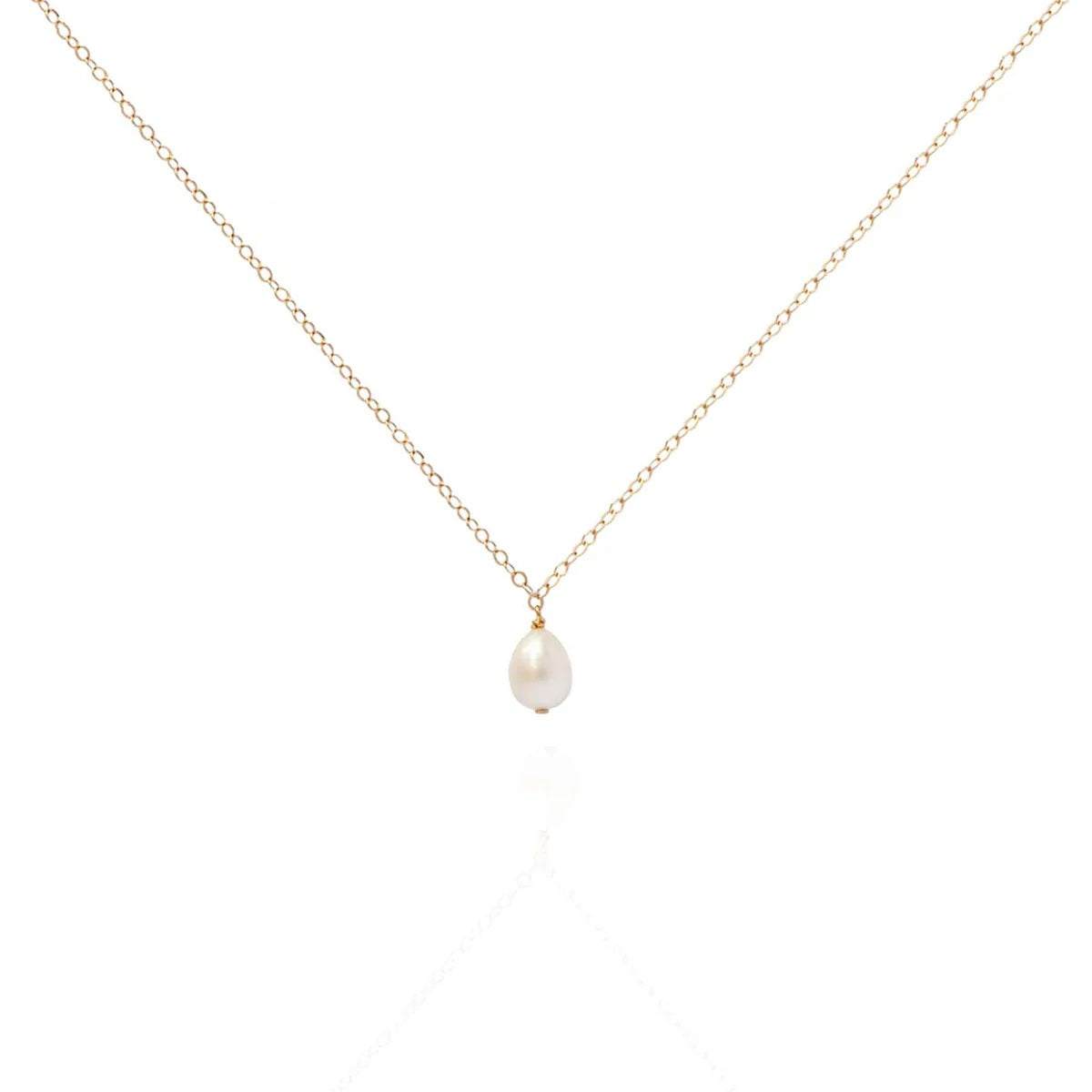 Necklace with natural pearl, 60 cm