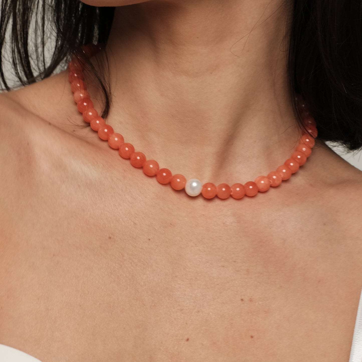 Necklace "Orange"