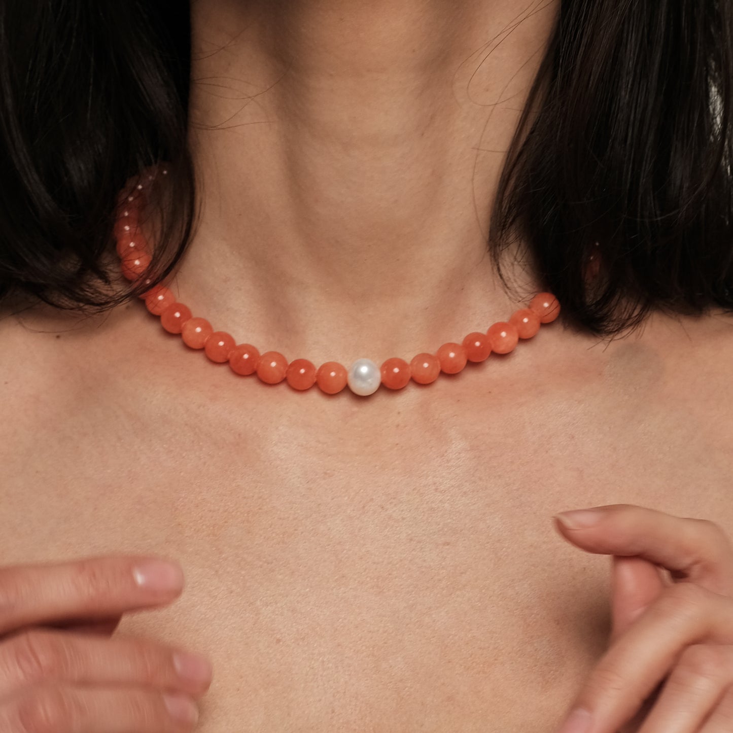 Necklace "Orange"