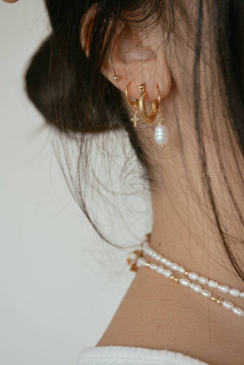 Earrings with natural pearls "Moni"