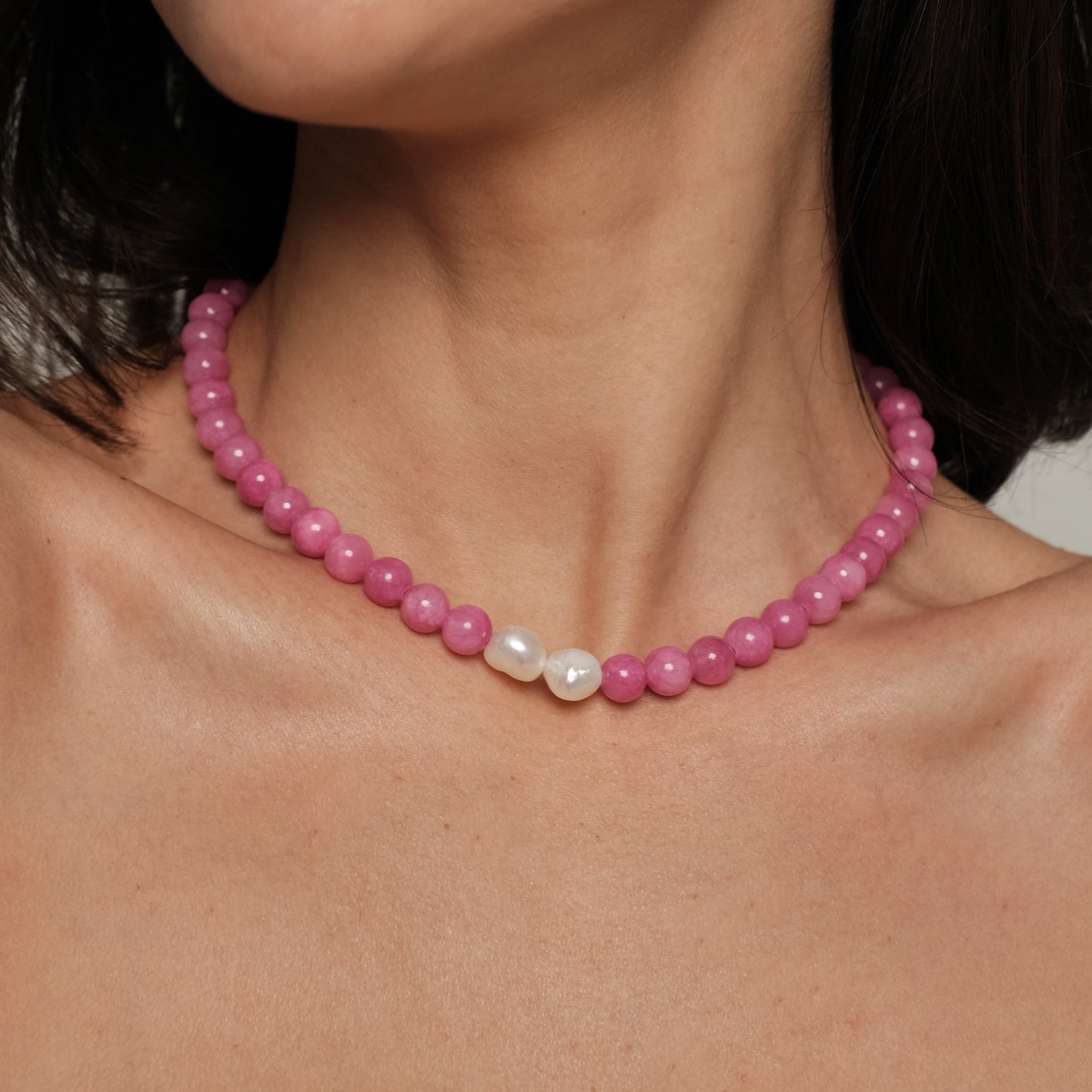 Necklace "Pink"