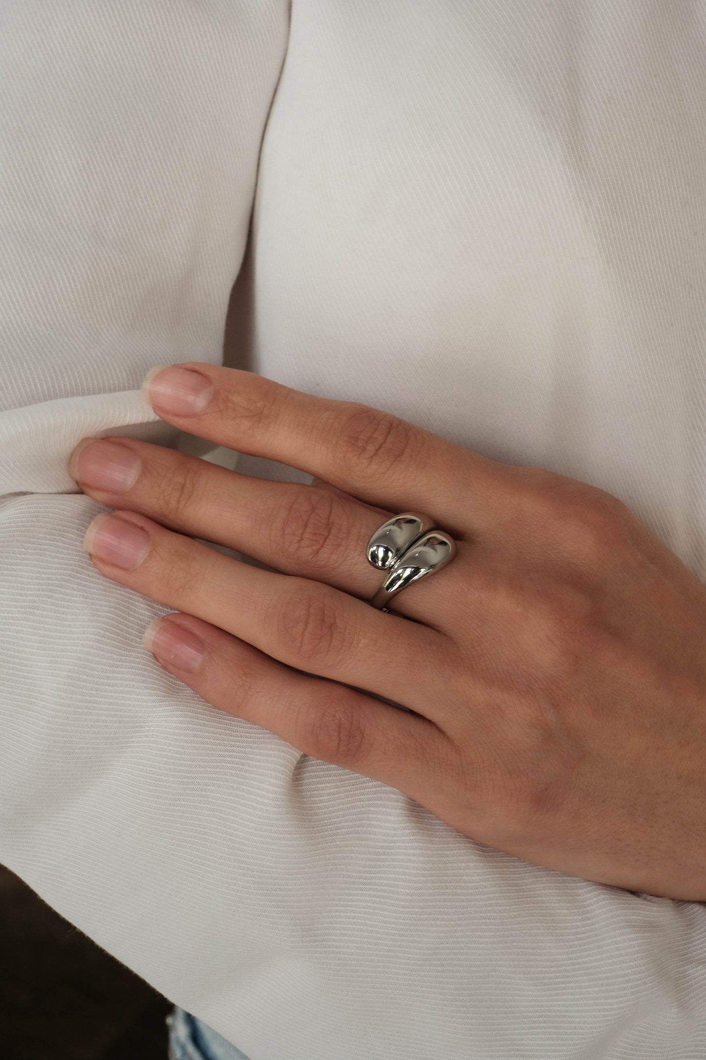 Silver plated ring
