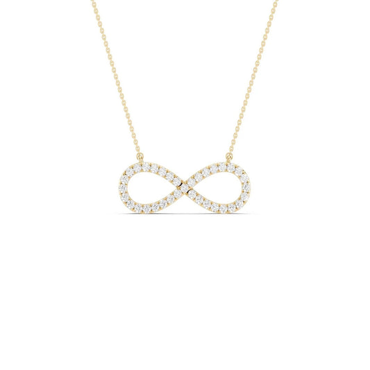 Gold plated necklace "Infinity"