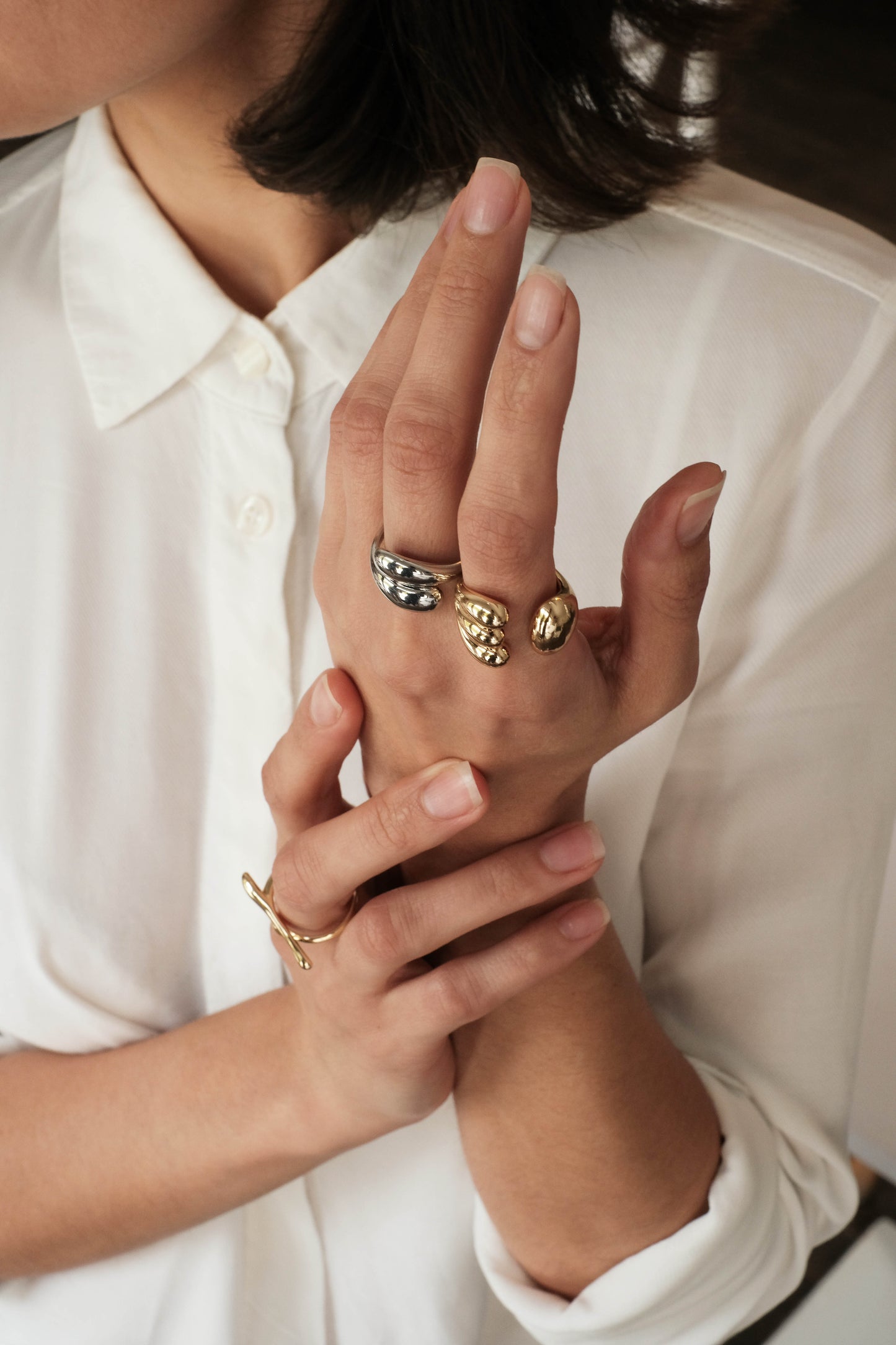 Silver plated ring