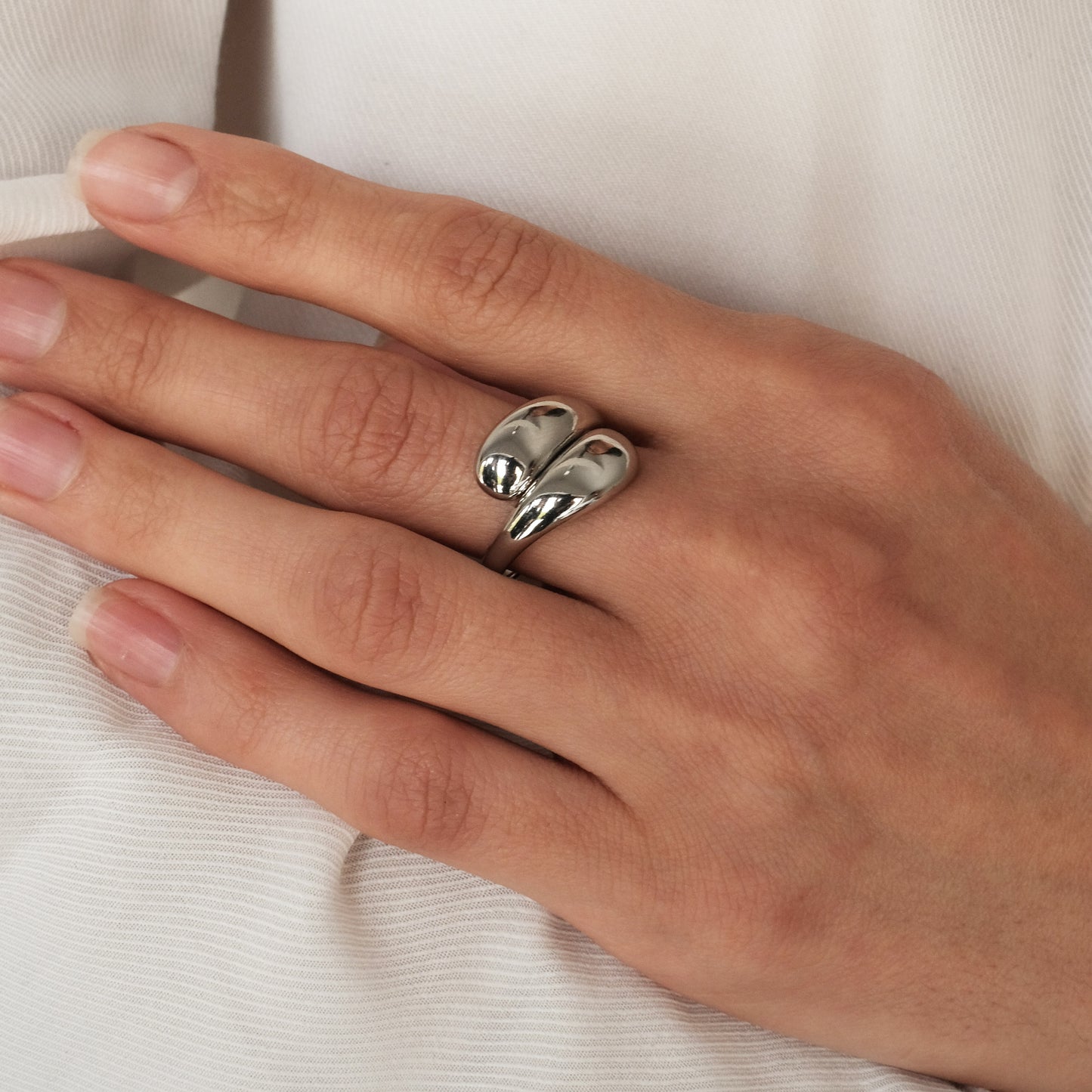 Silver plated ring