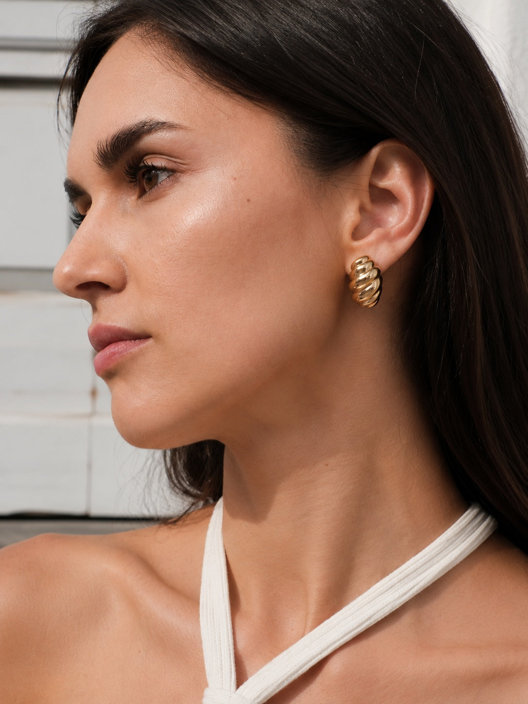 Earrings "Croissant"