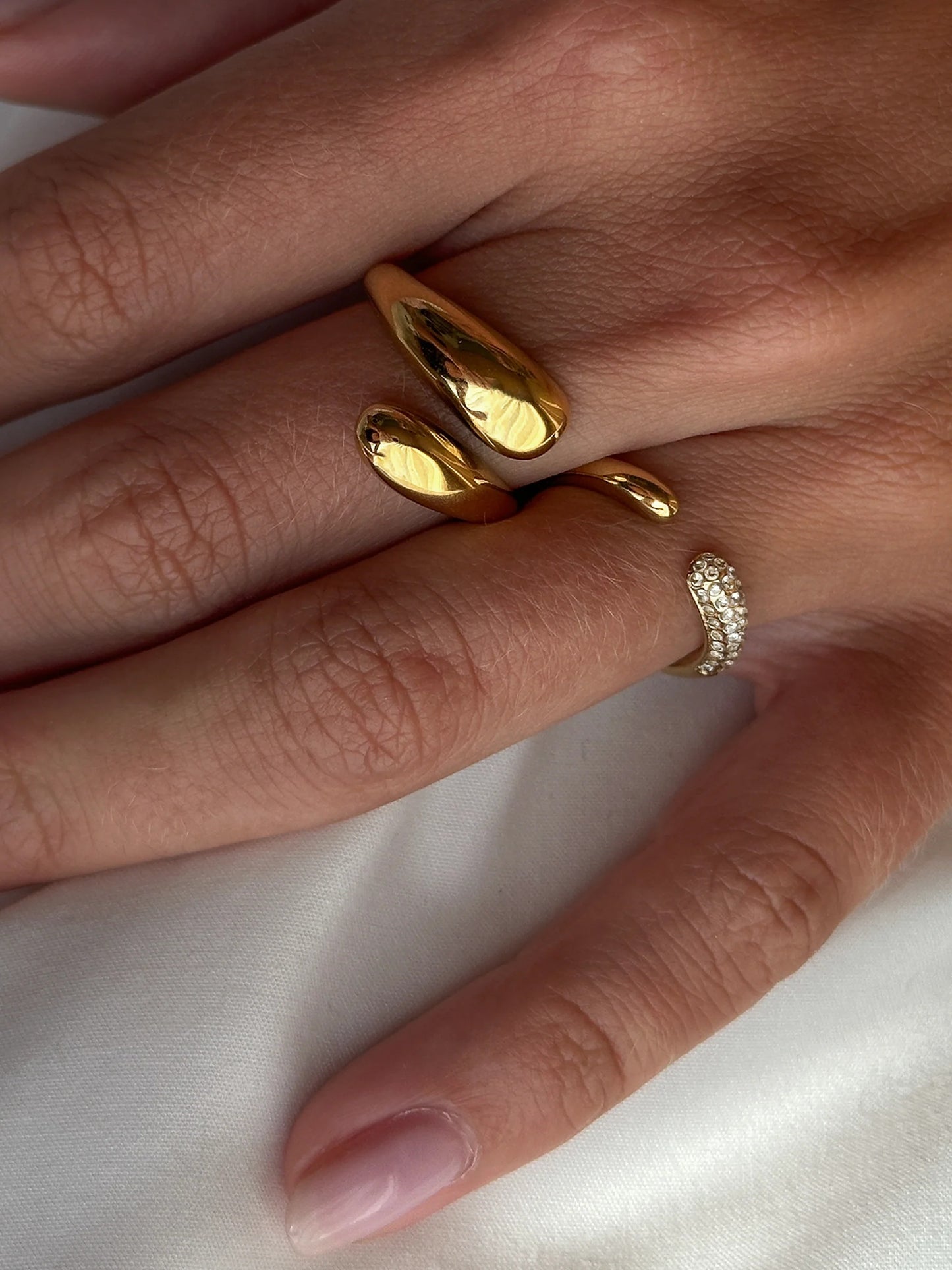 Gold plated ring