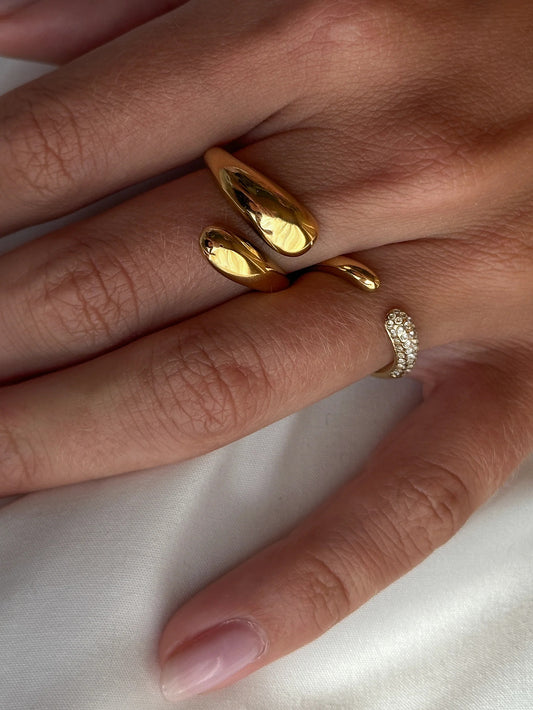 Gold plated ring