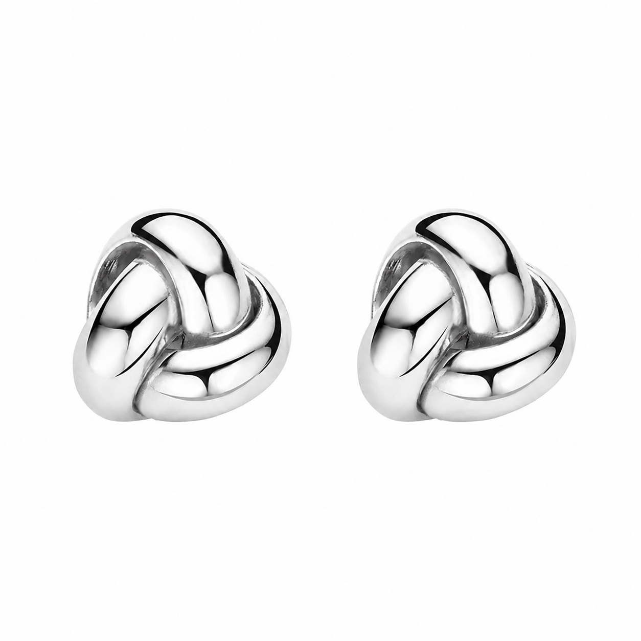 Earrings "Silver knot"