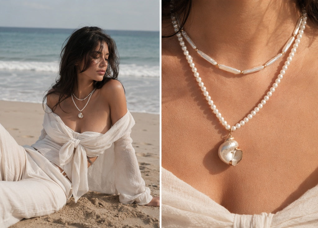 Kaelaehete komplekt "Golden shell"