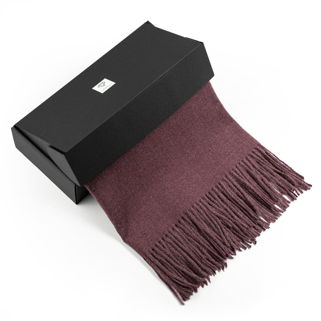 Cashmere scarf #Plum