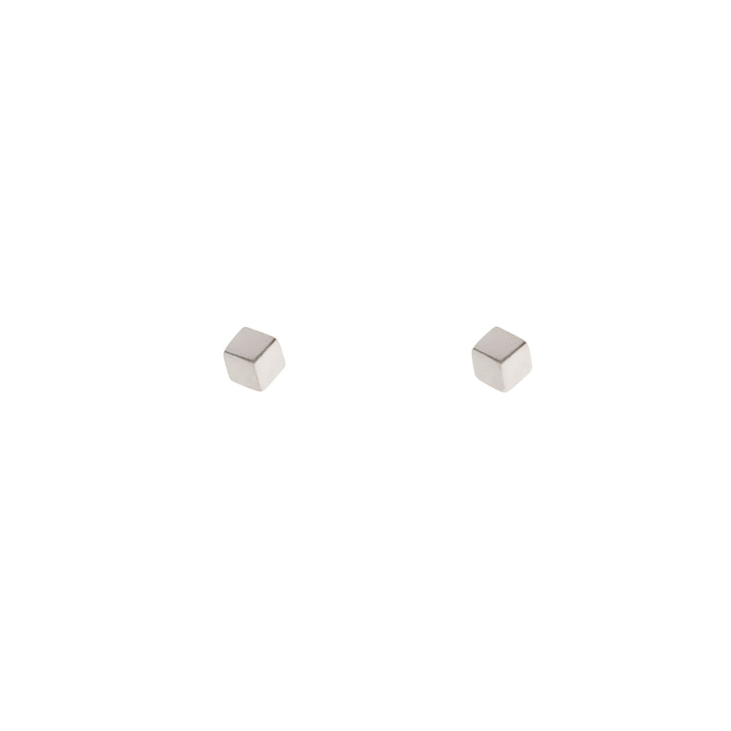 Earrings "Cube silver"