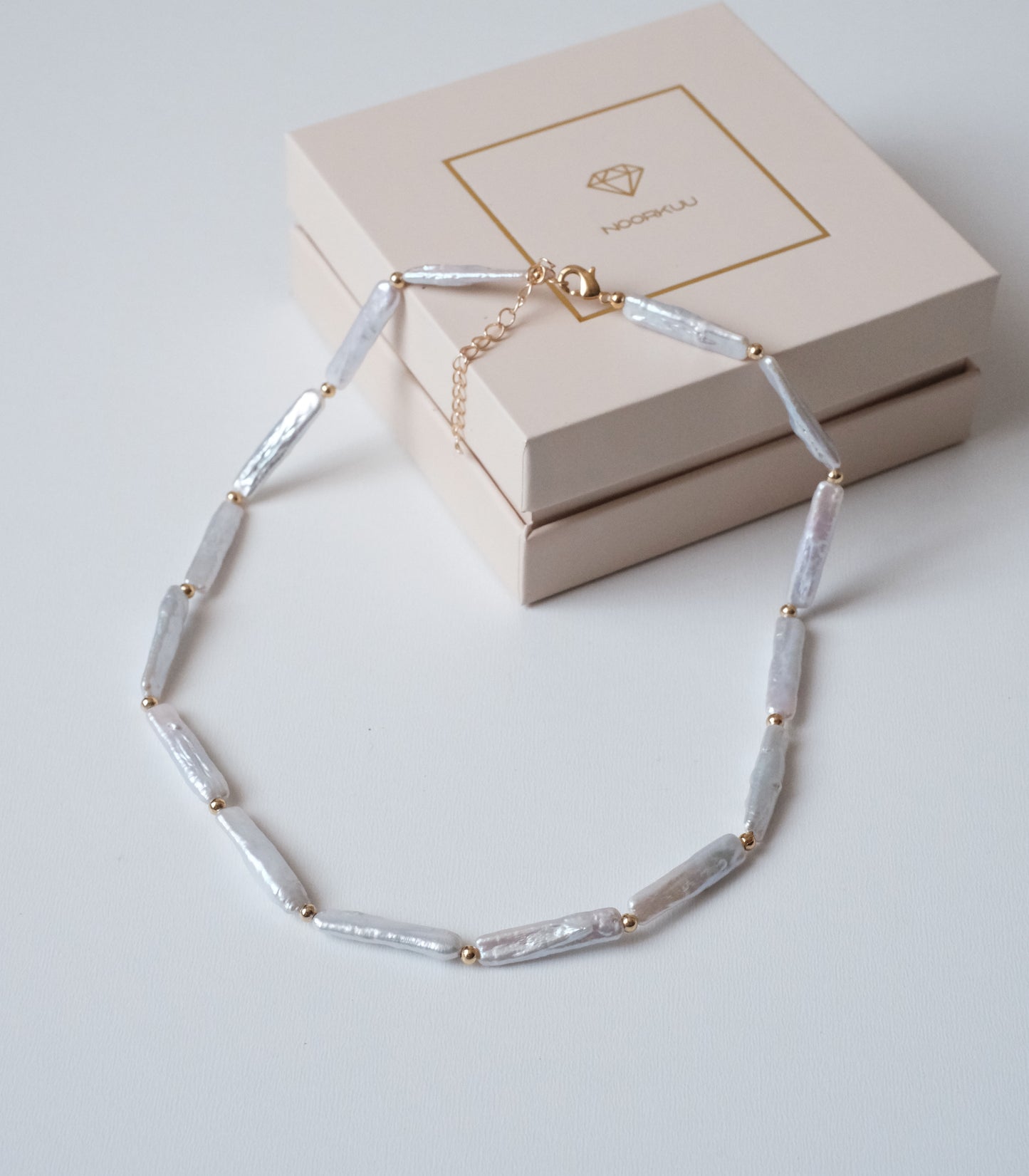 Set of necklaces "Golden shell"