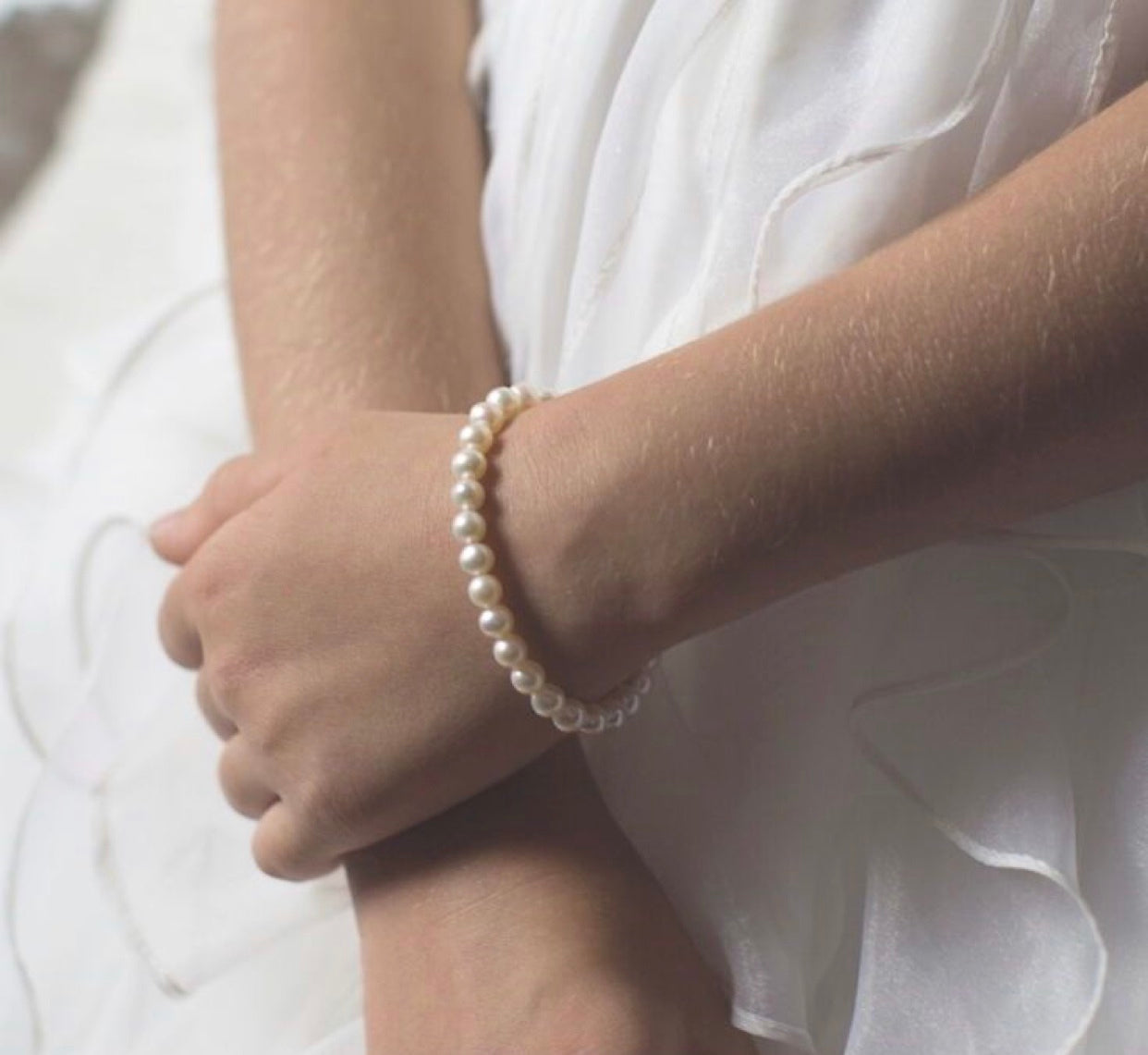 Natural pearl bracelet,  5-6mm