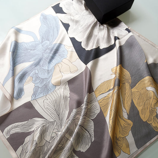 100% silk scarf "Four seasons"