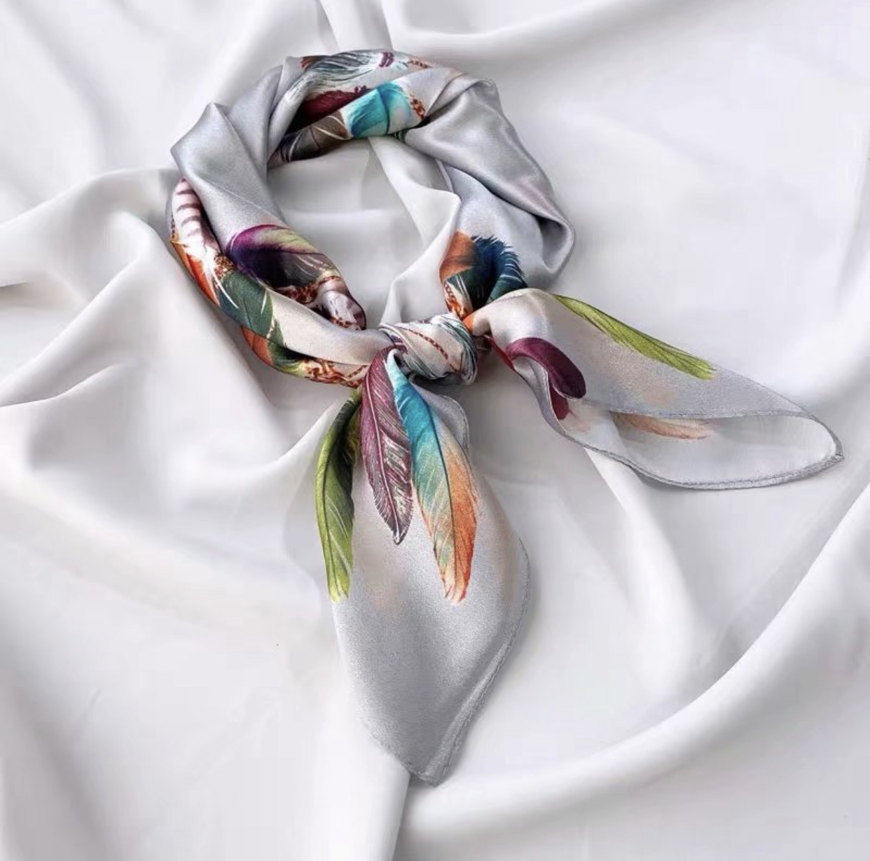 100% silk scarf "Colourful"