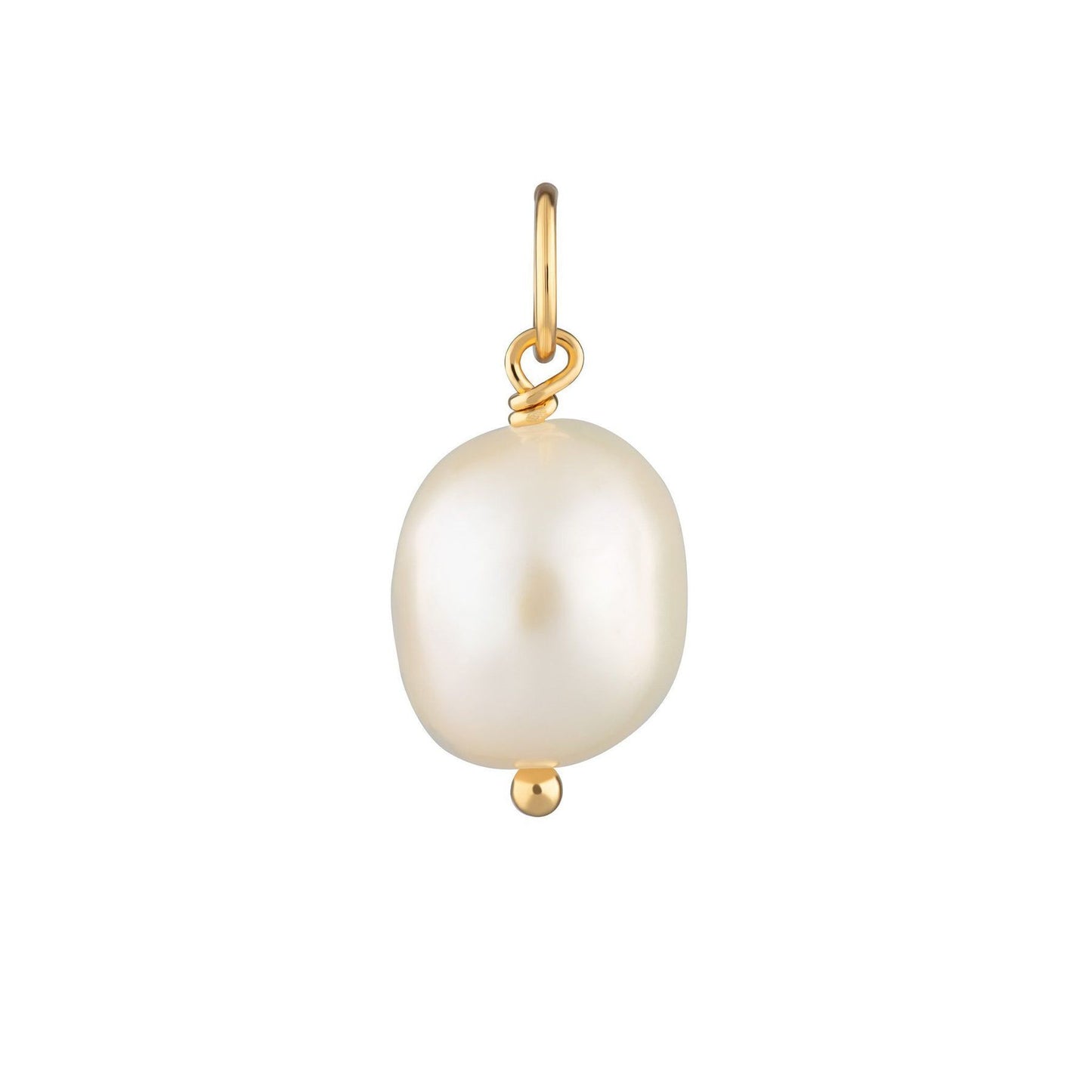 Sidabru arba auksu dengtas perlų pakabukas