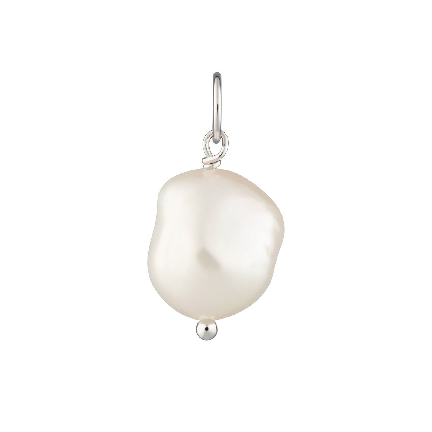 Silver or gold plated pearl pendant