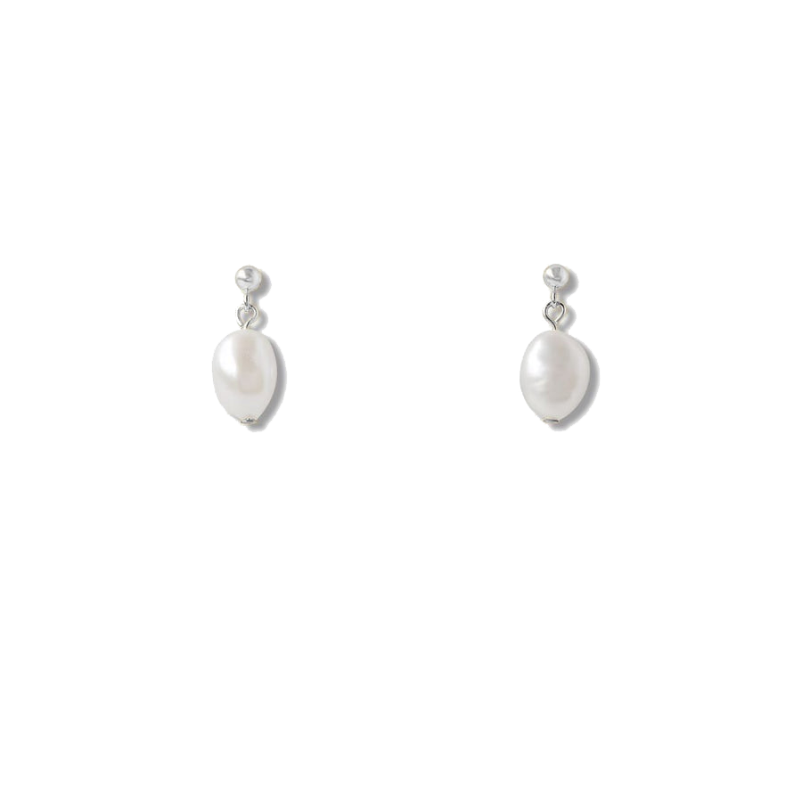 925 sterling silver earrings with natural pearls