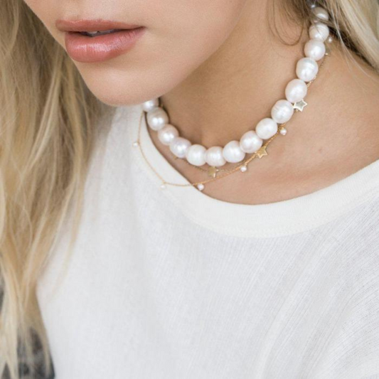 Natural "Huge" pearl necklace, 11-13mm