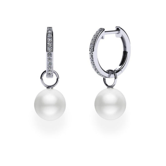 925 sterling silver earrings with natural pearls (2 in 1)