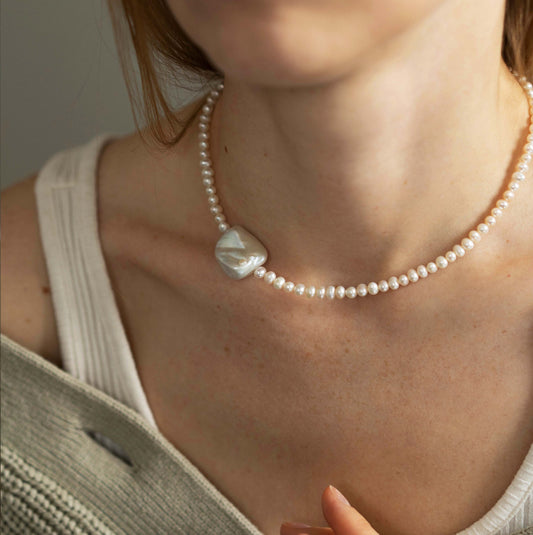 Natural pearl necklace "Victoria"